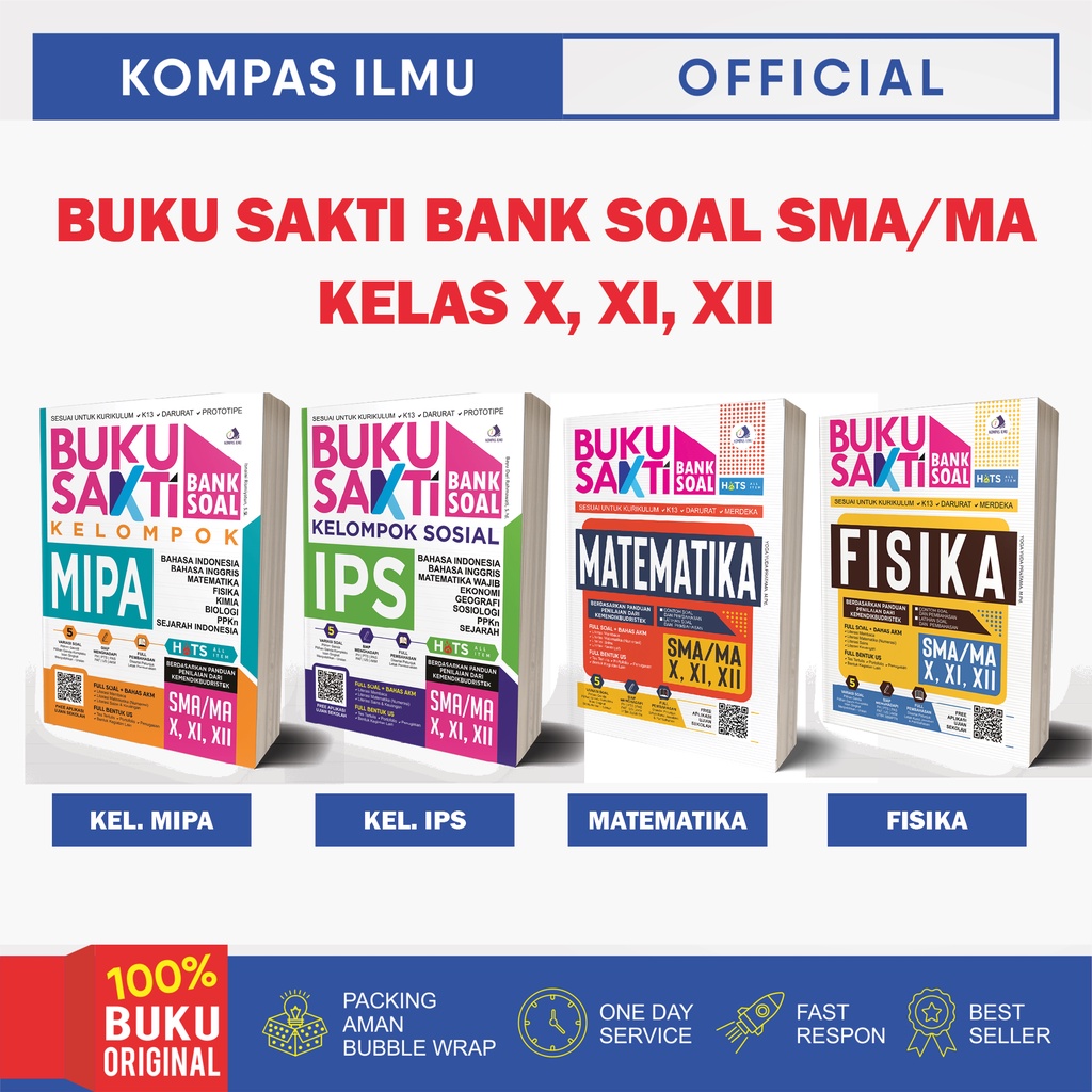 Jual Buku Kurikulum Merdeka Buku Sakti Bank Soal MIPA, Fisika ...