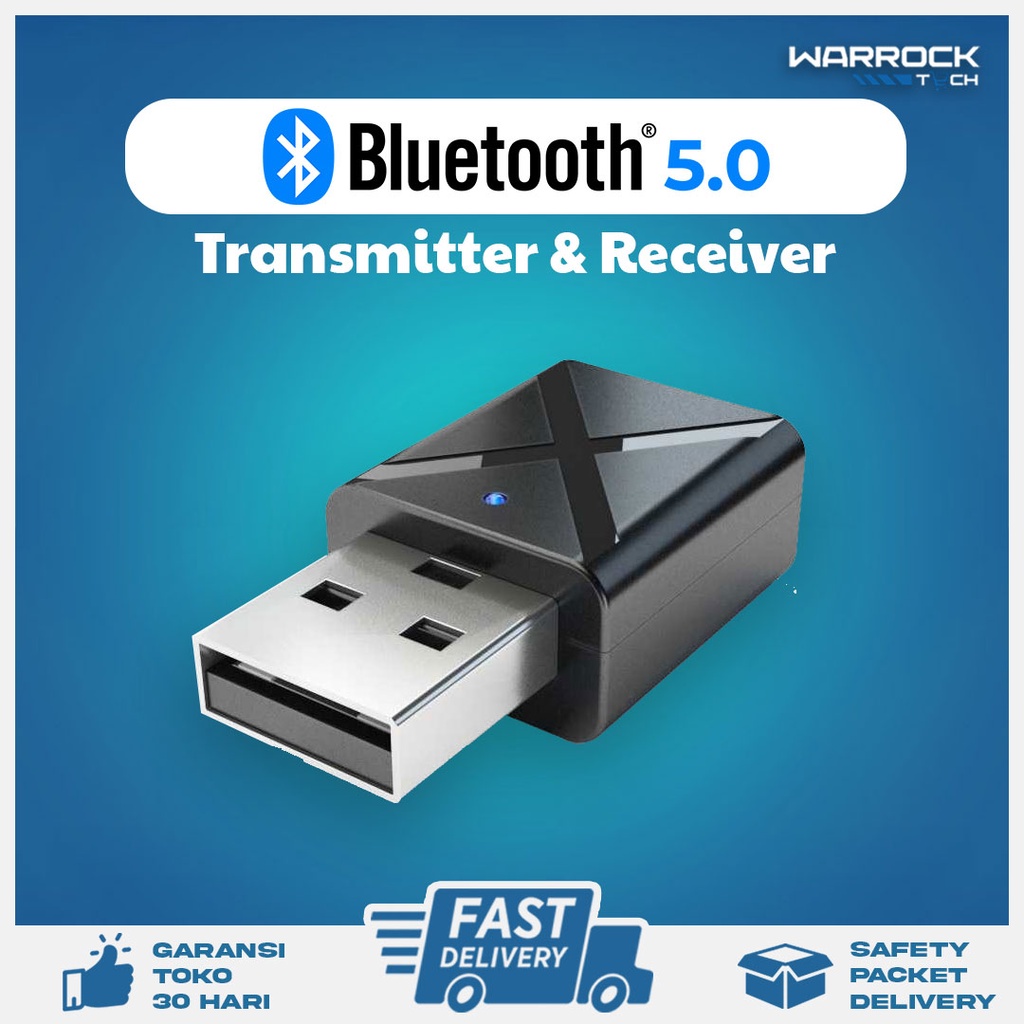 Jual Bluetooth 5.0 USB Audio Receiver Transmitter Musik Stereo Adaptor