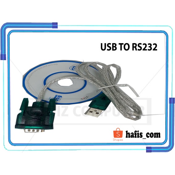 Jual USB to Serial RS232 RS 232 with CD Driver Kabel ATEN Programming Cable | Indonesia