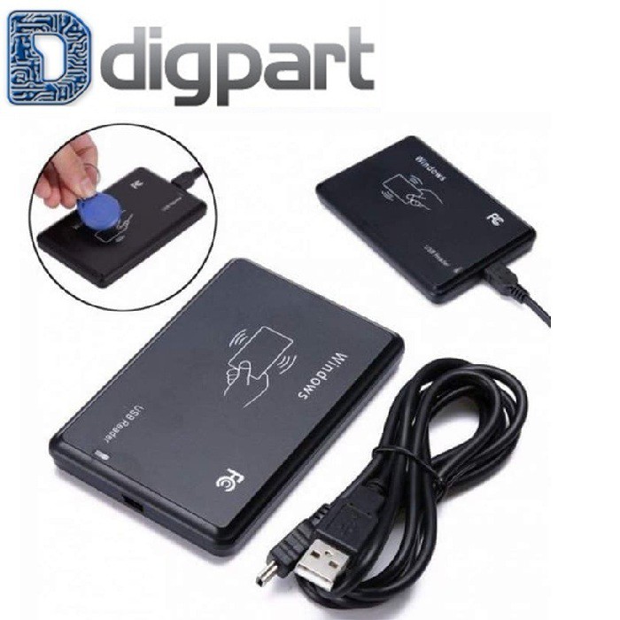 Jual USB RFID Reader 13.56MHz NFC Plug N Play 13,56mhz 13.56 13,56 MHz ...