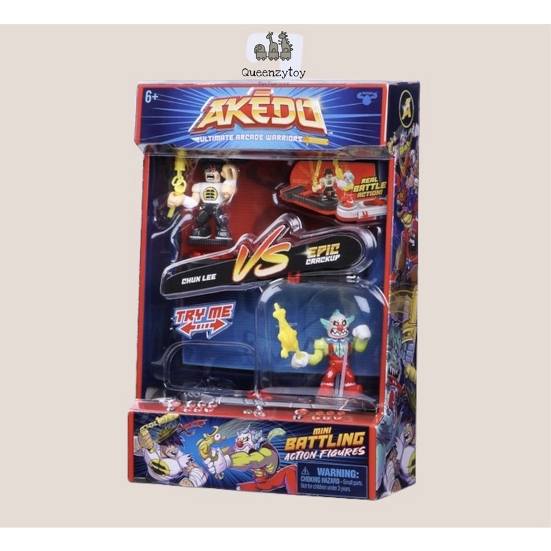 Akedo Versus Pack Chux Lee Vs CRACKUP | Action Figure Da Battaglia Con 2 Controller