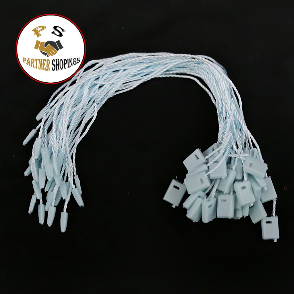 Jual Tali Hang Tag / Nylon / Lock Pin / Tali Hangtag / Biru Muda (100 ...