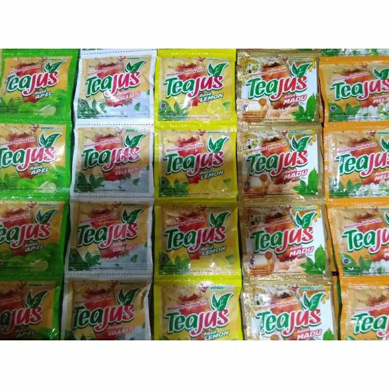 Jual TEA JUS MINUMAN TEH BUBUK INSTANS ALL VARIANT RASA 1 RENCENG ISI ...