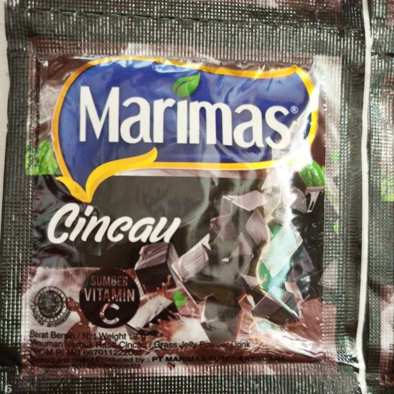 Jual marimas rasa cincau renceng 7gram isi 10 sachet | Shopee Indonesia