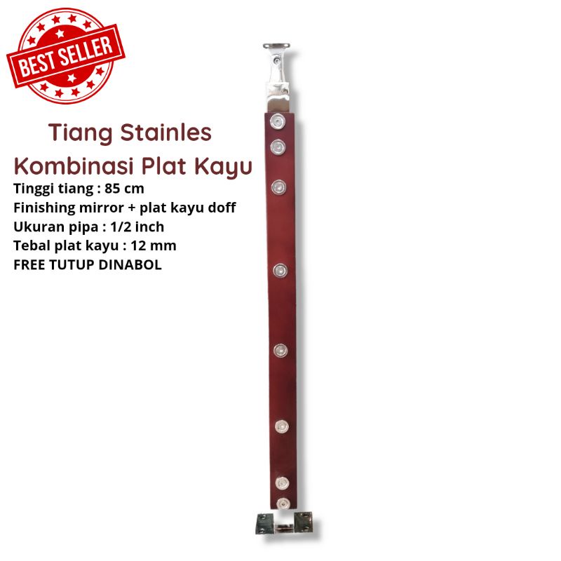 Jual TIANG RAILING TANGGA KAYU, RAILING TANGGA STAINLESS | Shopee Indonesia