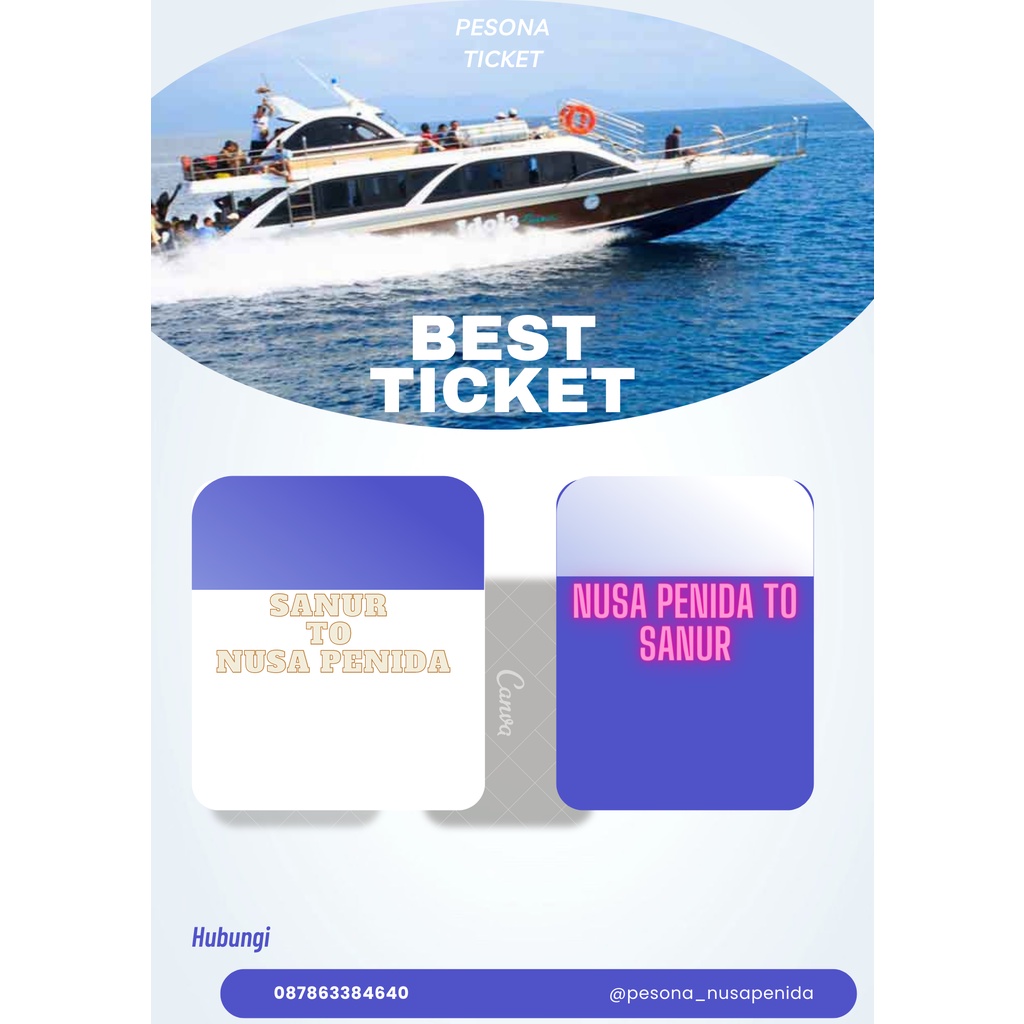 Jual TIKET FAST BOAT DARI SANUR KE NUSA PENIDA DAN DARI NUSA PENIDA KE ...