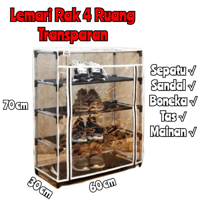 jual-rak-lemari-pajang-4-ruang-transparan-cover-bening-portable