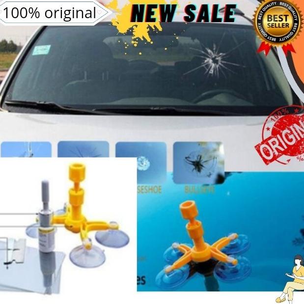 Jual LEM KACA MOBIL RETAK LEM KACA RETAK Windshield Repair Kit Glass