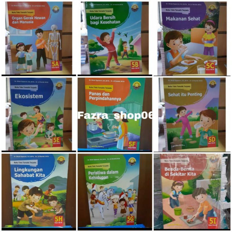 Jual Buku Teks Tematik Terpadu Sdmi Kelas 5a5b5c5d5e5f5g5h5i Revisi K13 Yudhistira 