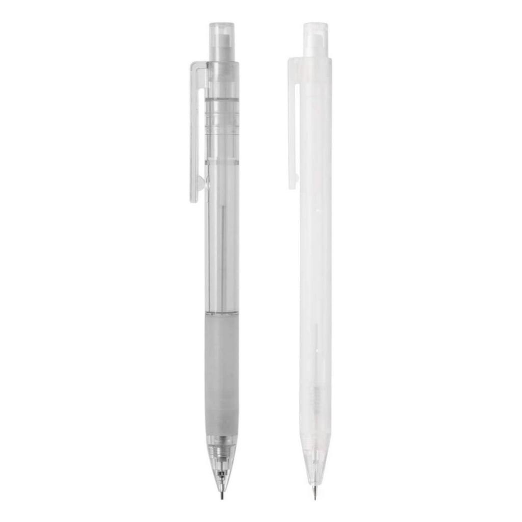 Jual Muji Mechanical Pencil Transparent 0.5mm Rubber Grip Pensil