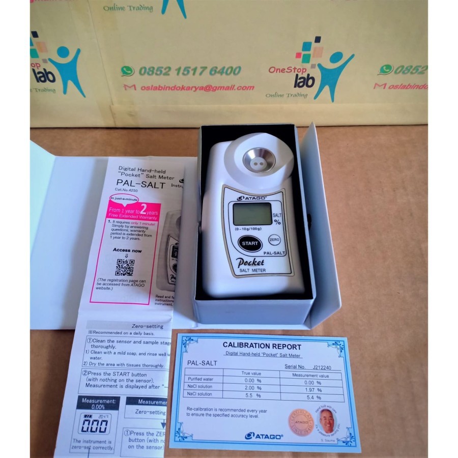 Conductivity Salt Meter Atago PAL-Salt Pocket Salt Meter - Digital