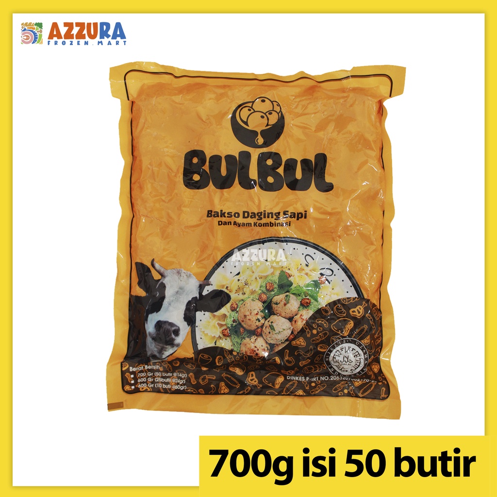 Jual Bakso Bulbul Bakso Sapi Dan Ayam Urat Isi 50 Butir 600g Shopee