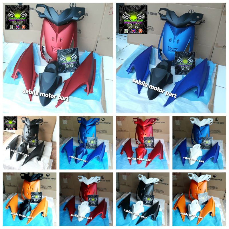 Jual cover body full halus honda beat karbu 2008 2009 varian warna doft