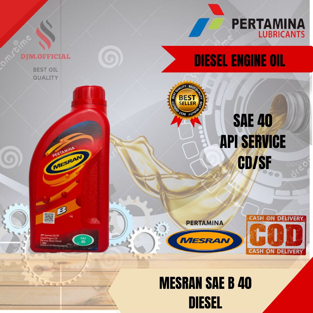 Jual OLI MESIN DIESEL OLI MESRAN B 40 1LITER OLI PERTAMINA | Shopee ...