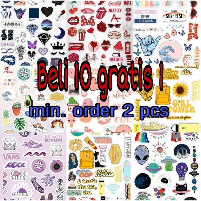 Jual PART 1 Stiker Tumblr Pack ( Minimal 2 pcs ) | Shopee Indonesia
