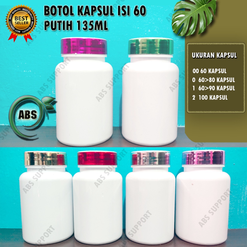 Jual Botol Kapsul 135ML + Plug Inner | Shopee Indonesia
