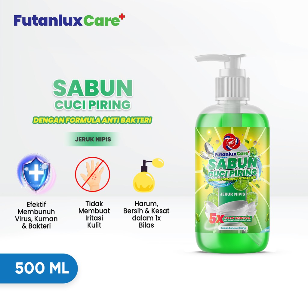 Jual Sabun Cuci Piring Futanlux Care Premium Dishwashing Liquid 500ml