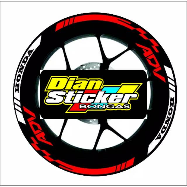 Jual STIKER VELG ADV racing bisa request warna | Shopee Indonesia