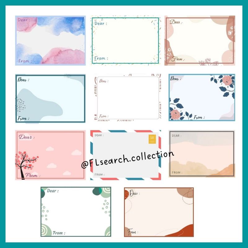 Jual Blank Card/ Kartu Ucapan/ Kartu Ucapan Kosong/ Catatan/ Surat
