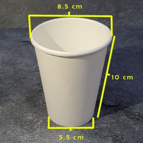 Jual Paper Cup Putih - 12 oz 50 pc TANPA TUTUP Kopi Minuman PANAS ...
