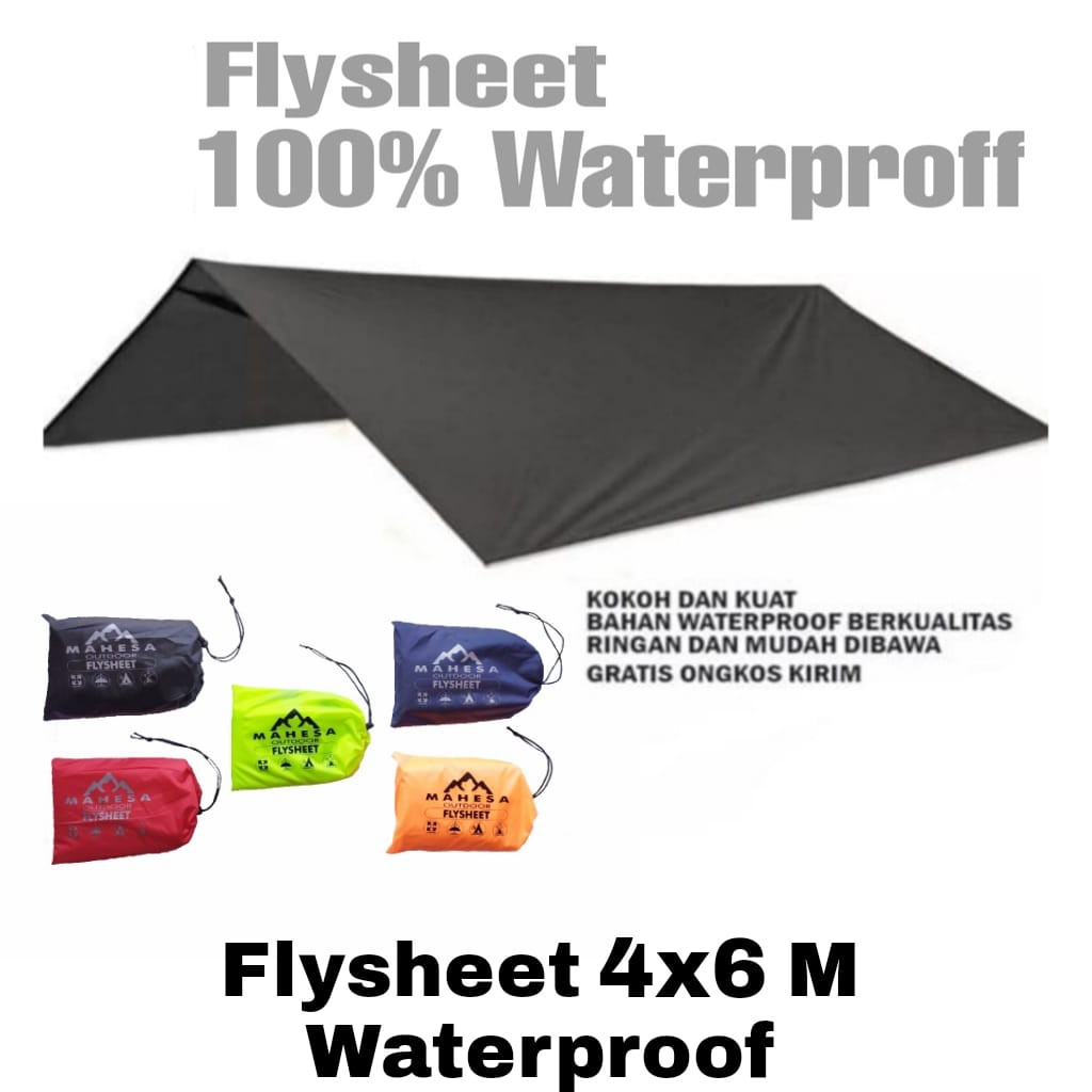 Jual Flysheet 4x6 M Ultralight Bahan Tebal 19 Lubang Atap Tenda ...