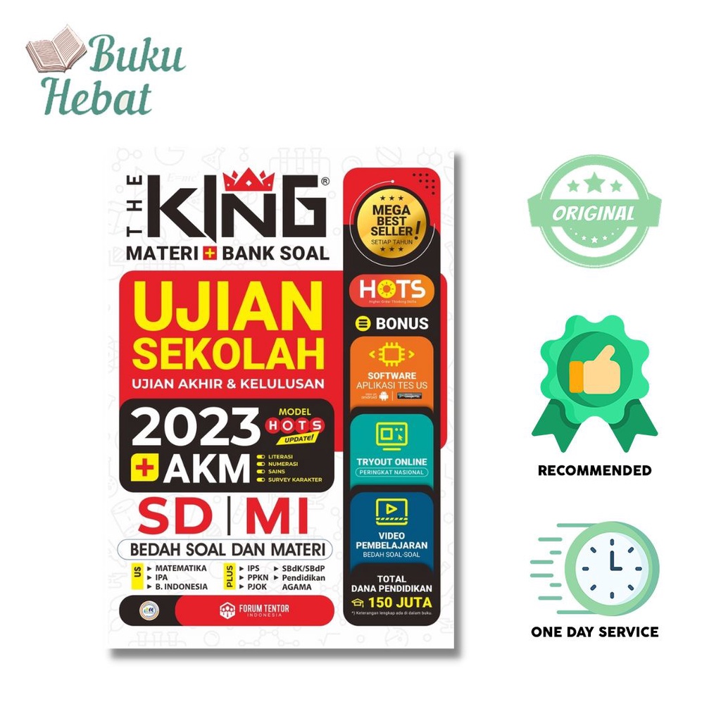 Jual BUKU BEST SELLER : THE KING MATERI BANK SOAL UJIAN SEKOLAH + AKM ...