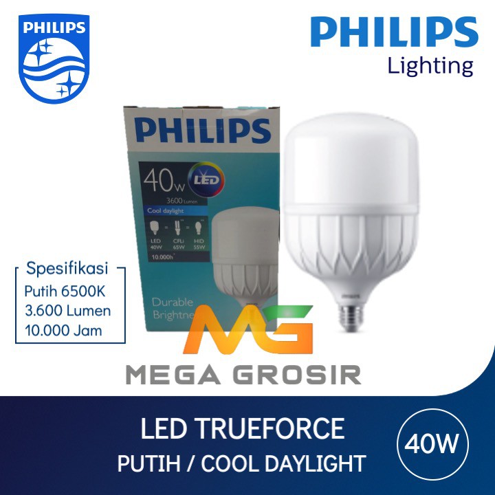 Jual Lampu Philips Led 40 Watt E27 Putih 6500k Tforce 40 Watt