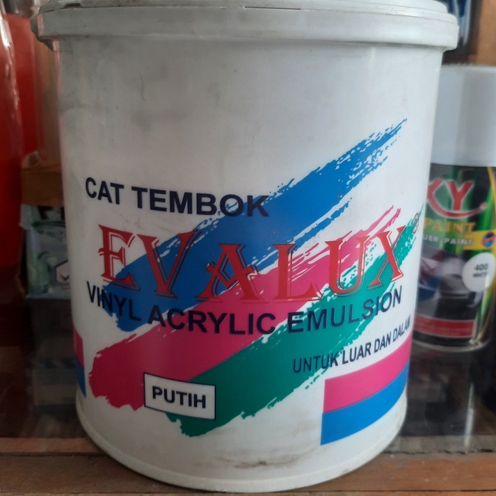 Jual EVALUX Cat Tembok / Cat Dinding / Cat Air Warna Indoor & Outdoor 5 ...