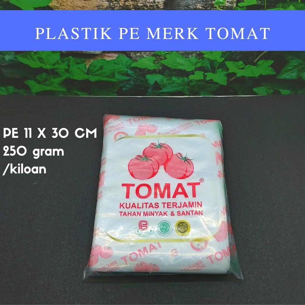 Jual Plastik Pe Tomat Merk Tomat X Cm Gr Satu Kilogram Isi