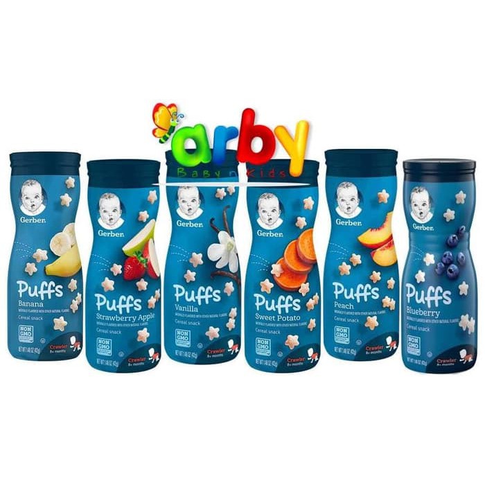 Jual Gerber Graduates Puff Cereal Snack Bayi 4 Rasa (BPOM) | Shopee ...