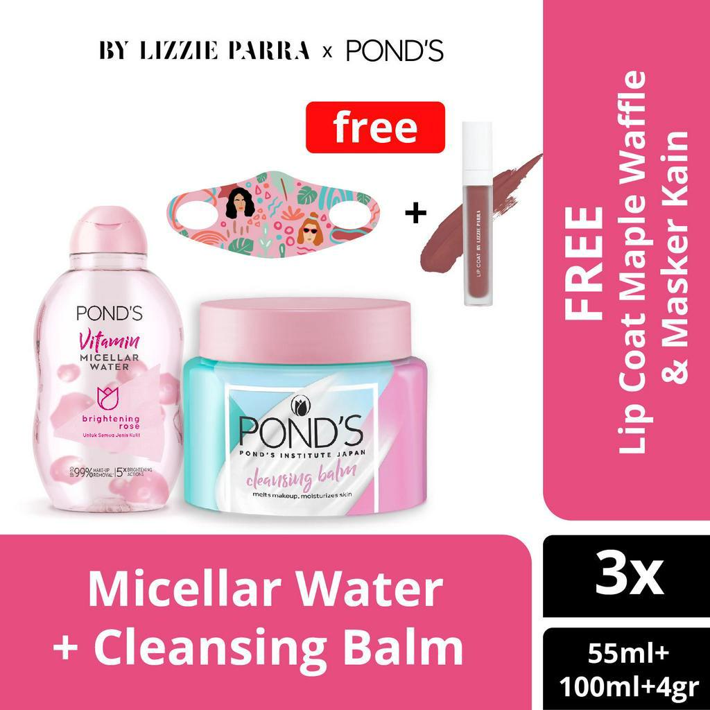Jual Pond's Makeup Remover & Vitamin Micellar Water (Free BLP Maple