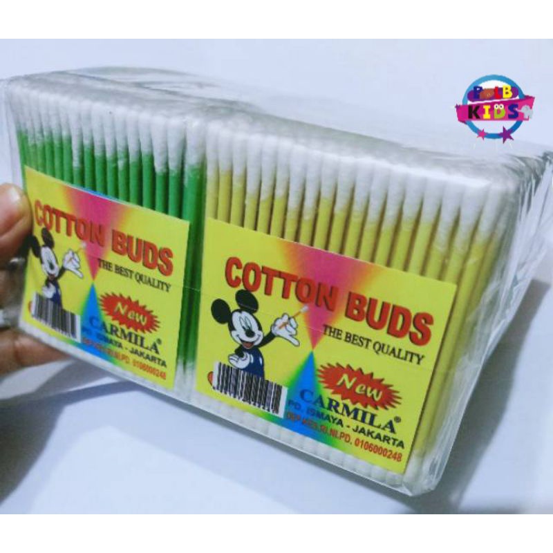 Jual Cotton Bud Bud Korek telinga Kuping Kapas Balok isi 65Pcs Shopee