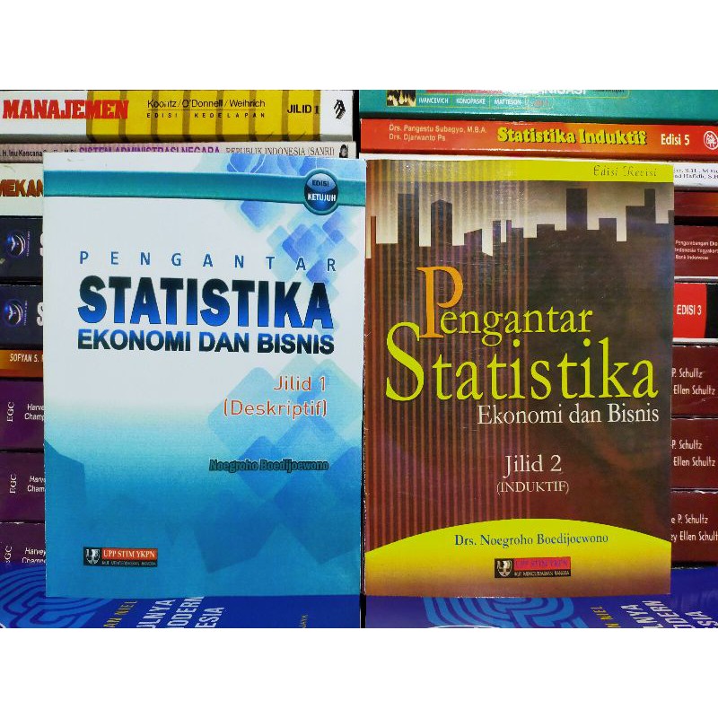 Jual Pengantar Statistika Ekonomi Dan Bisnis Jilid 1 & 2- Noegroho ...