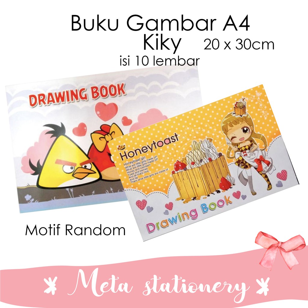 Jual Buku Gambar Kiky uk A4 (Motif RANDOM) | Shopee Indonesia