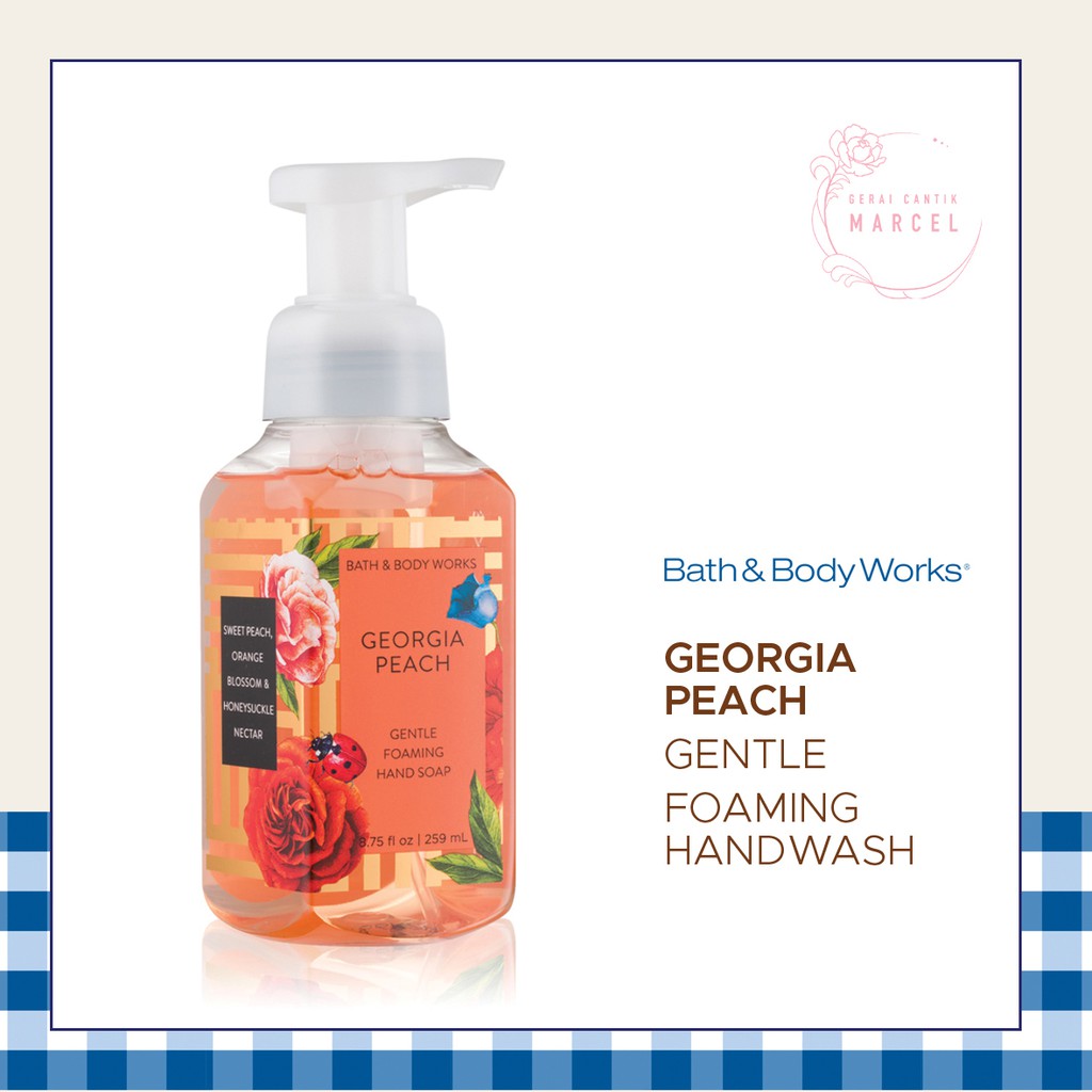 Jual BBW Gentle Foaming Hand Wash Georgia Peach 259ml | Shopee Indonesia