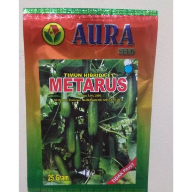 Jual Benih Timun Hibrida F1 METARUS - AURA SEED isi 25 gr | Shopee ...