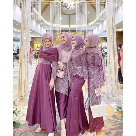 Baju bridesmaid satin clearance