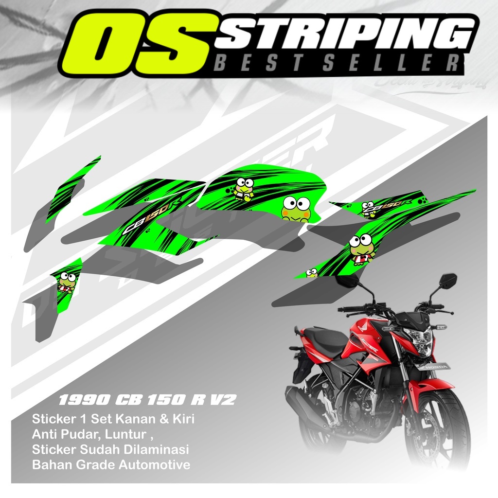 Jual 1990 Sticker Striping Motor CB 150 R V2 List Variasi Motif Simpel ...