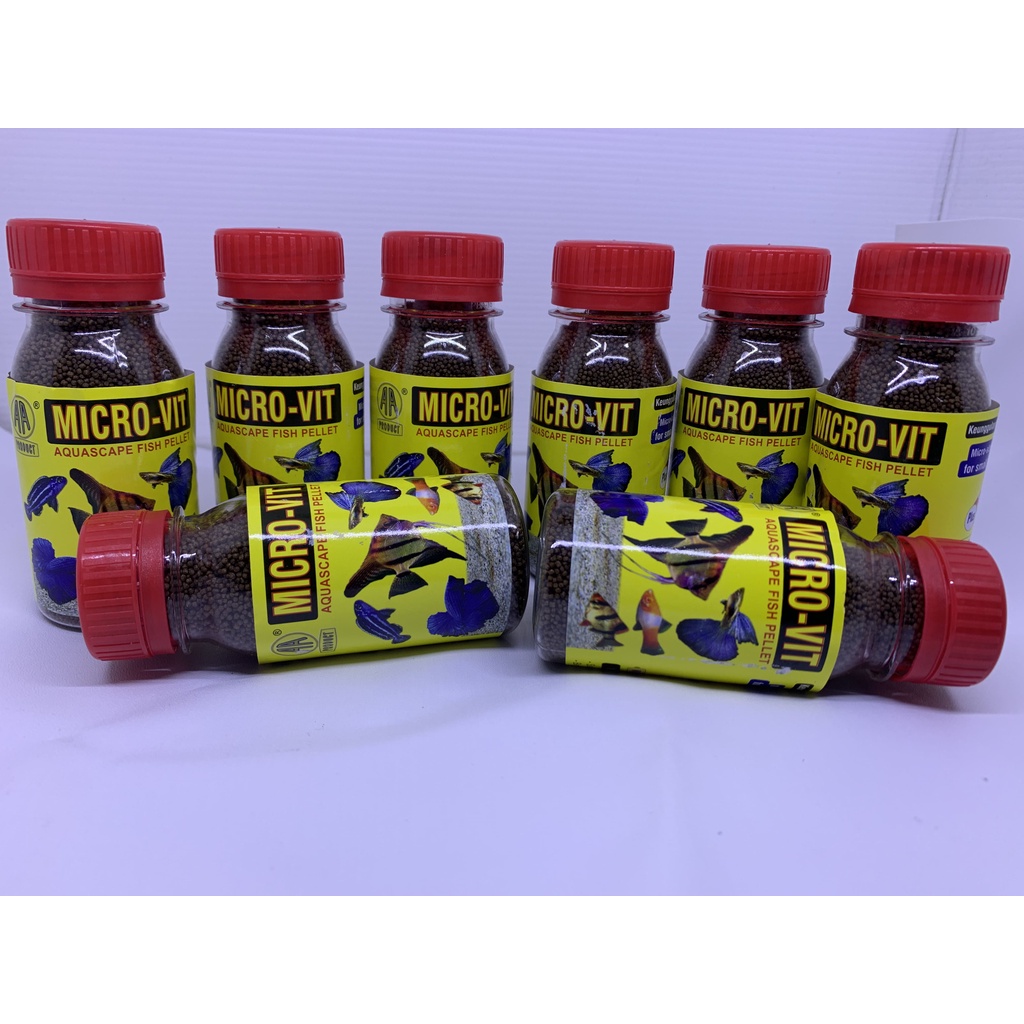 Jual pelet microvit micro-vit mikrovit mikro vit pakan ikan hias ...
