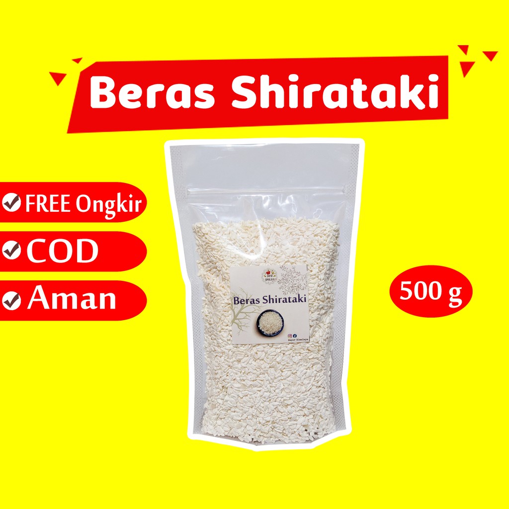 Jual BERAS SHIRATAKI 500GR NASI SIRATAKI RICE UNTUK DIET KONYAKU