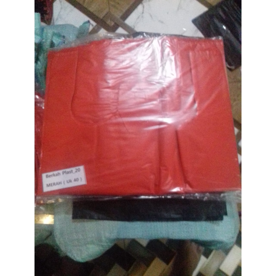 Jual Kantong Kresek Merah Uk Tebal Shopee Indonesia