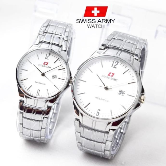 Jam tangan couple original best sale swiss army