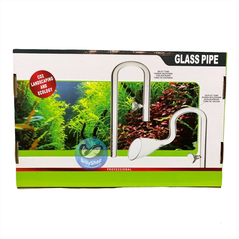 Jual LILY GLASS PIPE 16/22mm Inflow & Outflow Aquascape aquarium