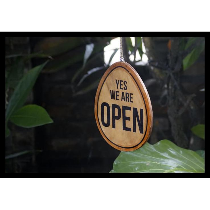 Jual Open - Close Oval Sign board | Shopee Indonesia