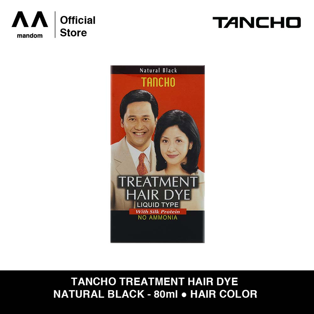 Jual Tancho Treatment Hair Dye Natural Black 80ml | Shopee Indonesia