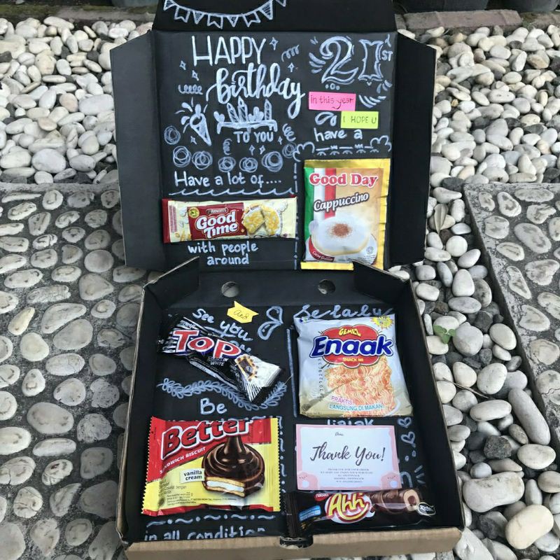Jual SNACK BOX / SNACK BOX CUSTOM / SNACK BOX LETTERING / HAMPERS SNACK ...