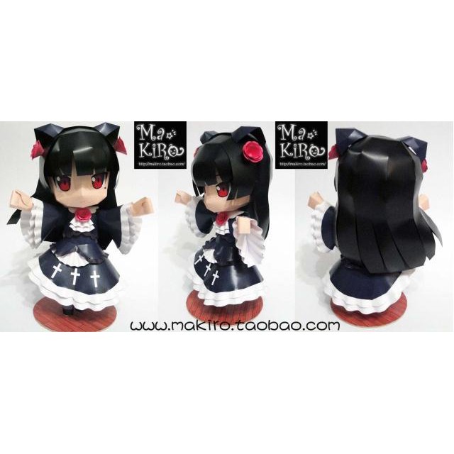 Jual Diy Papercraft Figure Anime Gokou Ruri Kuroneko Shopee Indonesia