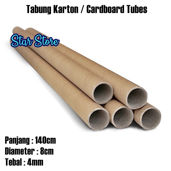 Jual Cardboard Tubes / Tabung Poster / Tube Stiker Karton Lukisan 140cm ...