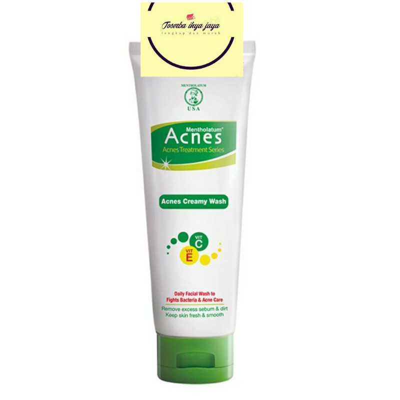 Jual Acnes Creamy Wash [100ml Dan 50ml] | Shopee Indonesia