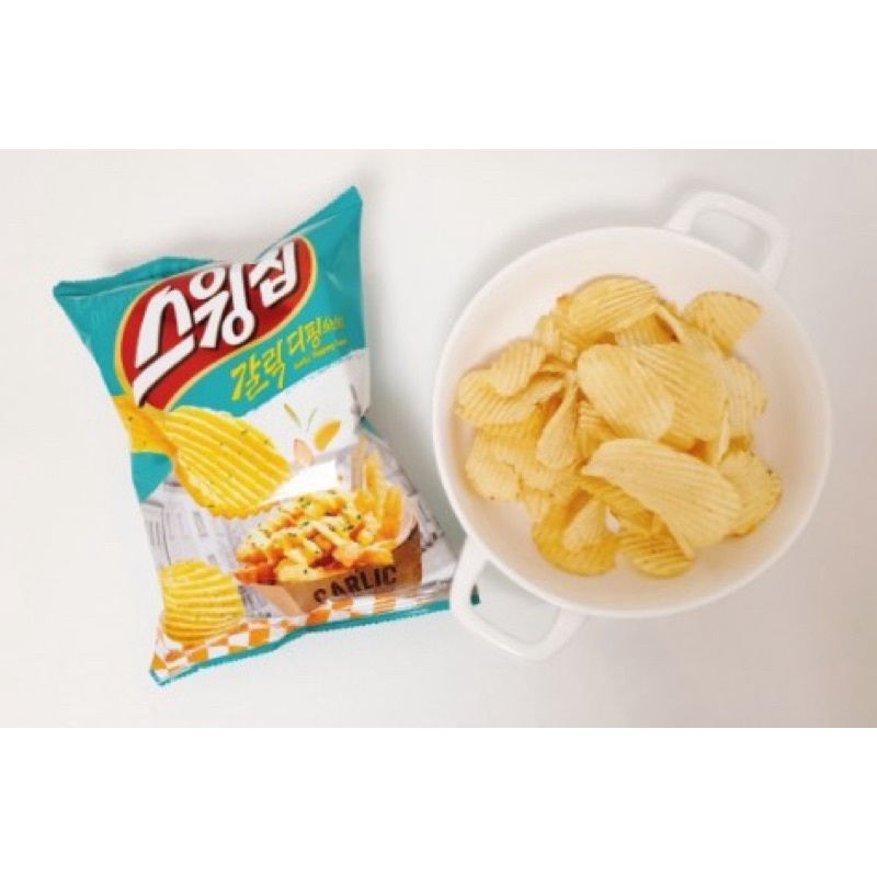Jual (PO KOREA) ORION SWING POTATO CHIPS GARLIC DIPPING SAUCE Shopee